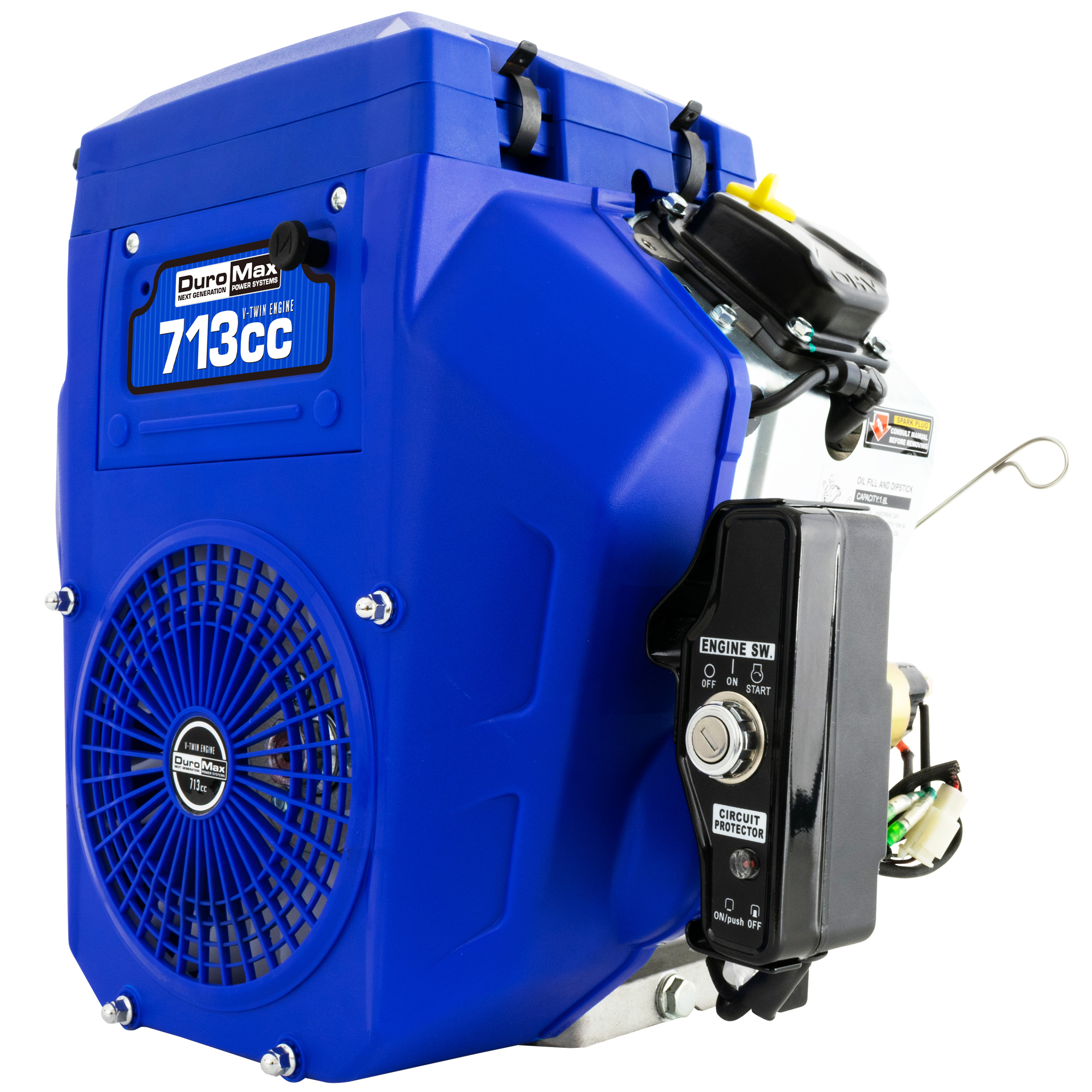 DuroMax, 23Hp Electric Start Portable Engine, Engine Displacement 713 cc, Engine Type Gasoline Engines, Shaft Diameter 1 in, Model# XP23HPE